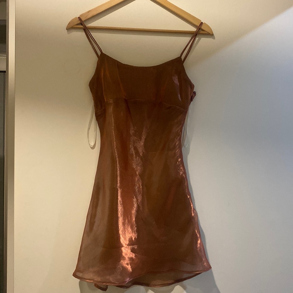 Rose gold shimmering dress